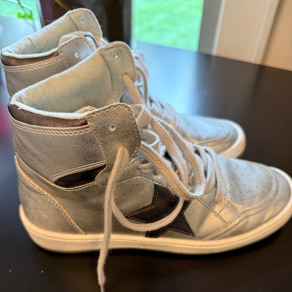 Shu Shop Silver High Tops